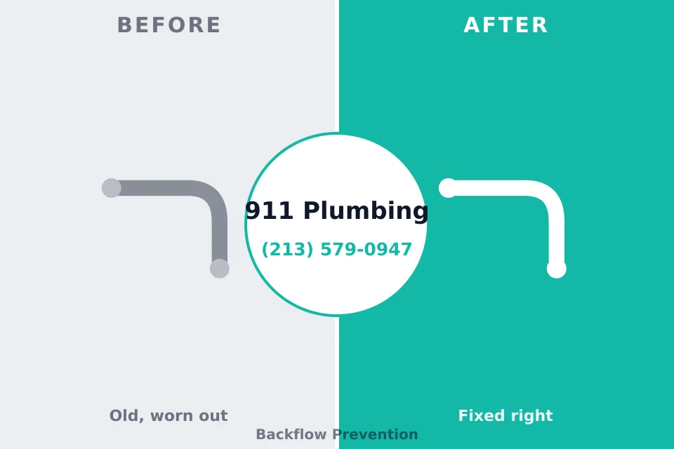 Before and after: plumbing repair Charlotte, MI